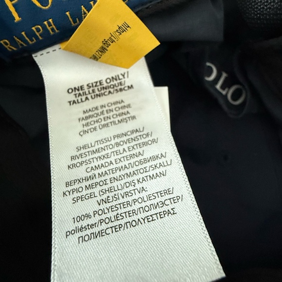 Polo Ralph Lauren Blue Tech Hat Polyester Adjustable One Size - Picture 3 of 3